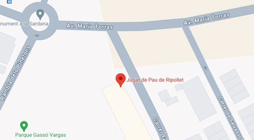 ubicacion Registro Civil Juzgado de Paz Ripollet Barcelona