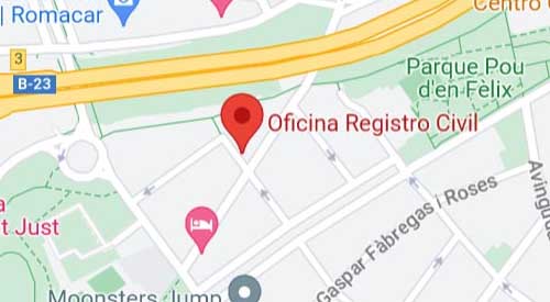 plano Registro Civil Esplugues de Llobregat